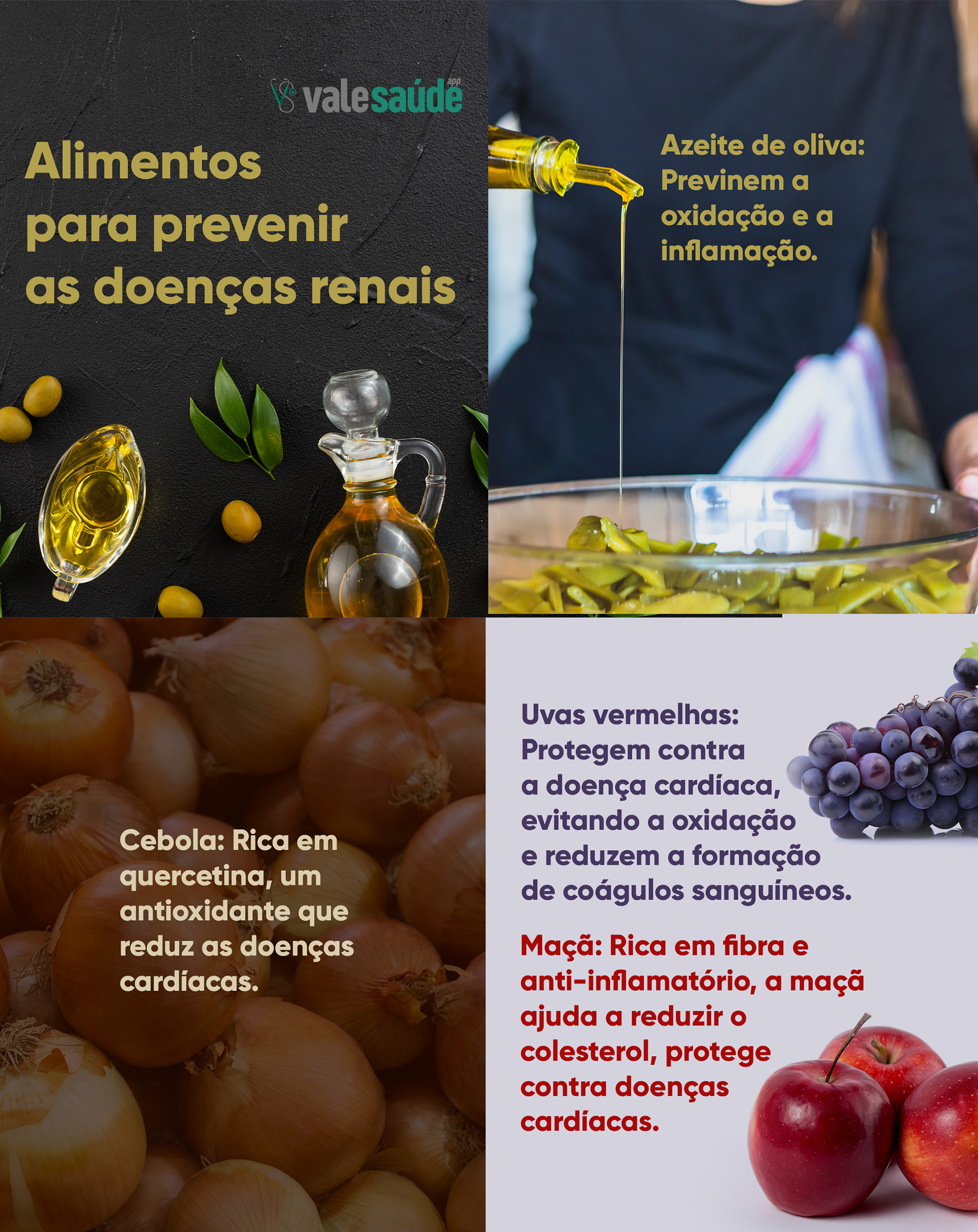 Alimentos para prevenir as doenças renais