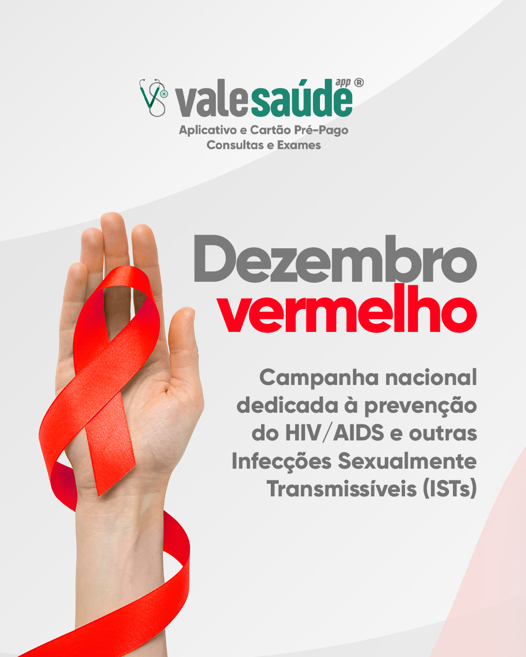 Dezembro Vermelho - Campanha nacional dedicada à prevenção do HIV/AIDS e outras Infecções Sexualmente Transmissíveis (ISTs)