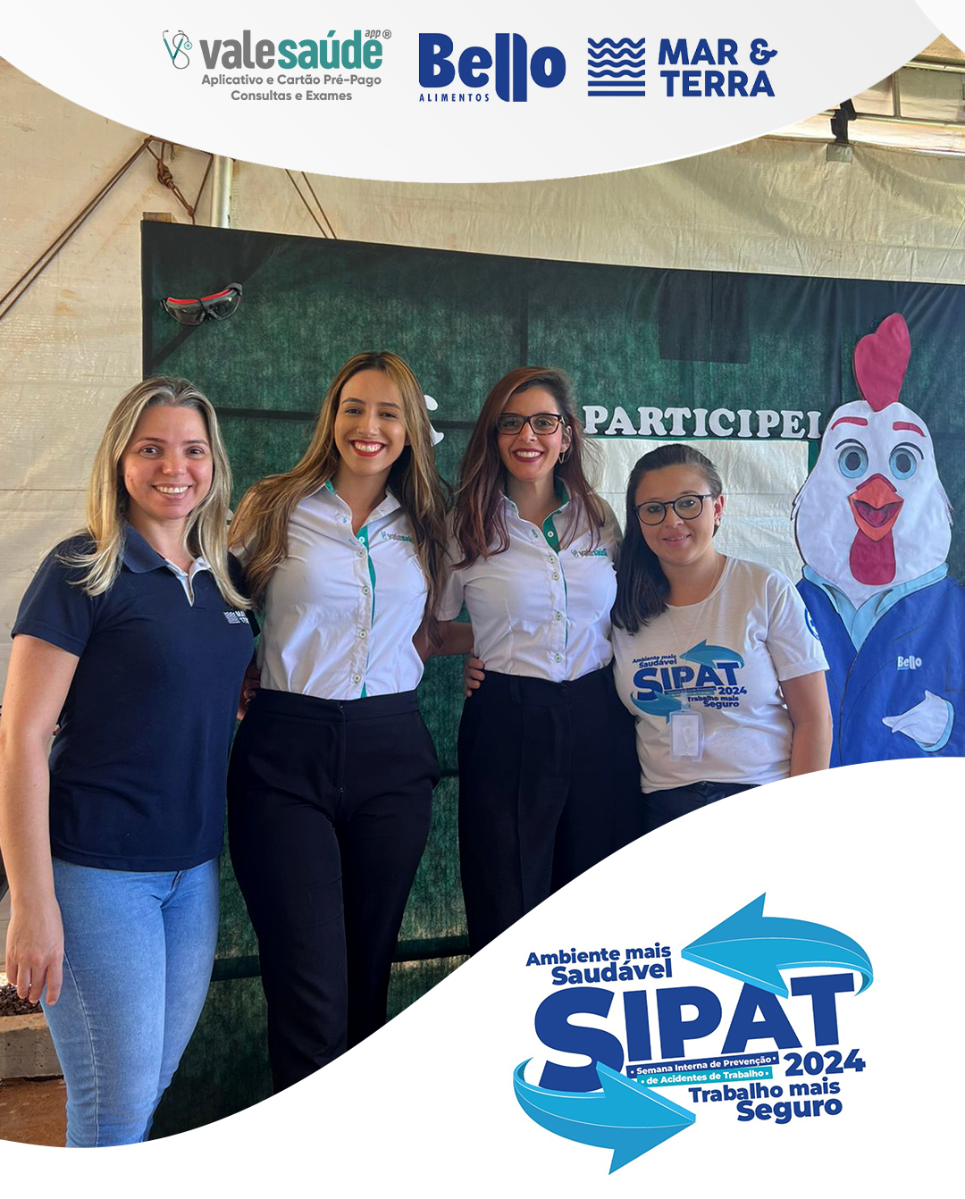 Equipe do Vale Saúde APP Participa da SIPAT 2024 Mar&Terra