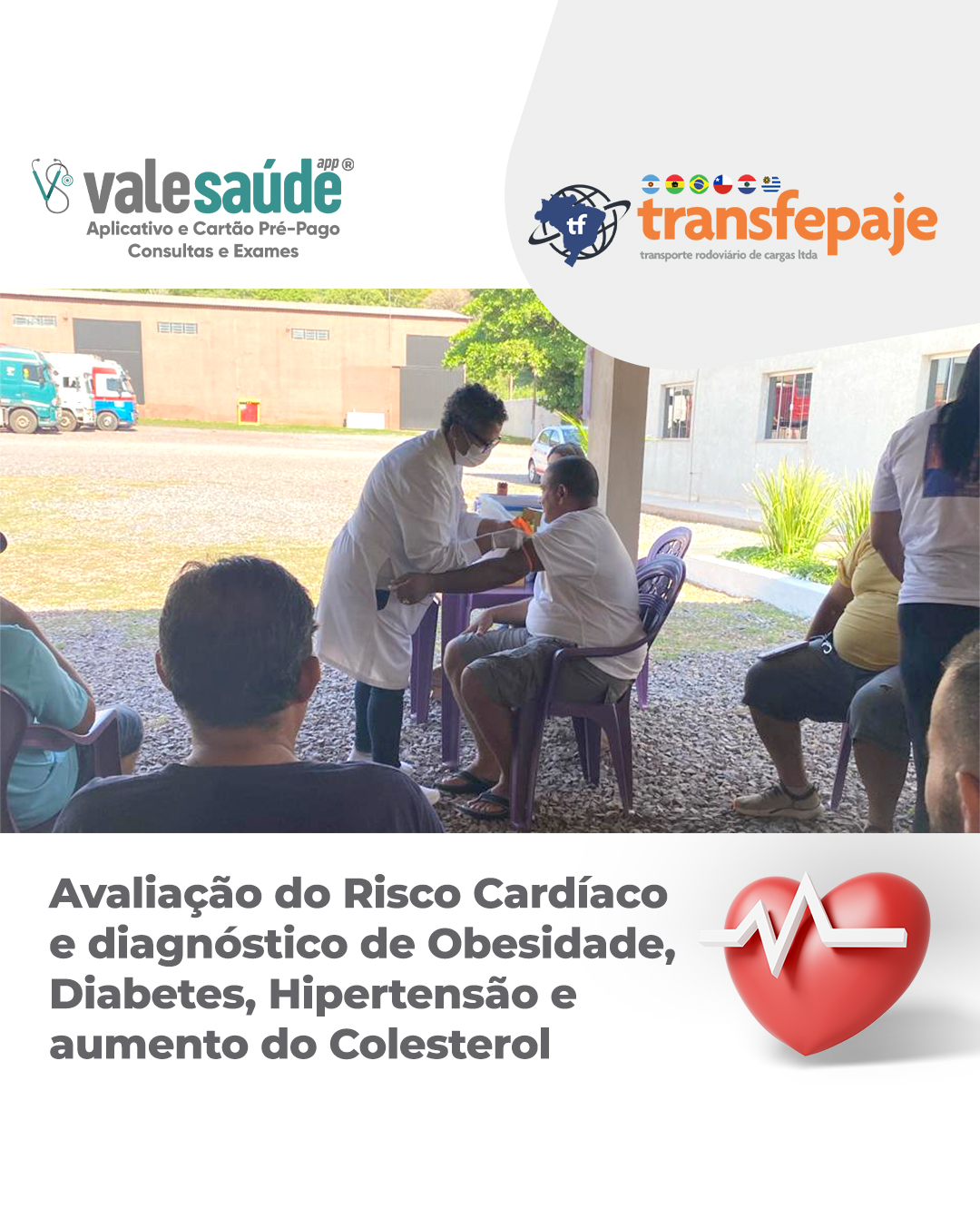 Programa de Avaliação de Risco Cardíaco e Diagnóstico de Obesidade, Diabetes, Hipertensão e Aumento do Colesterol - Transfepaje