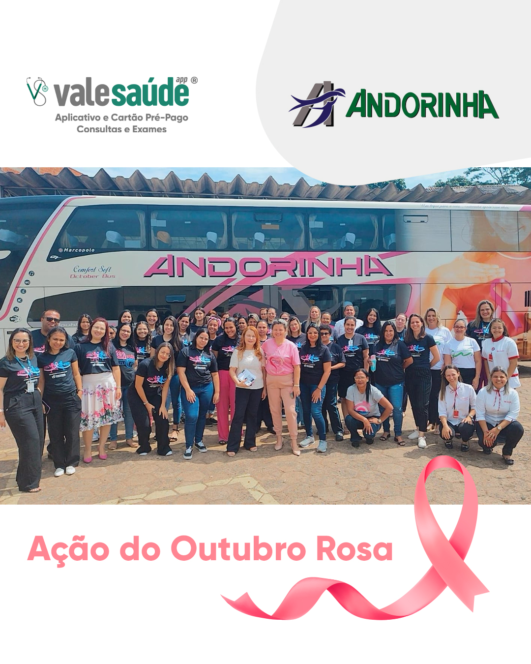 Vale Saúde APP participa de ação do Outubro Rosa
